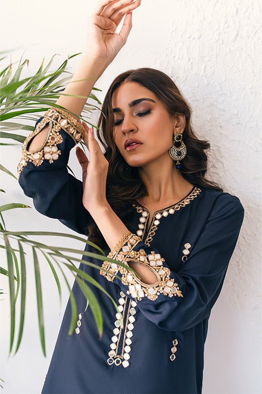 Zaaviay Stitched Eid Edit Collection Farheen (Three Piece)