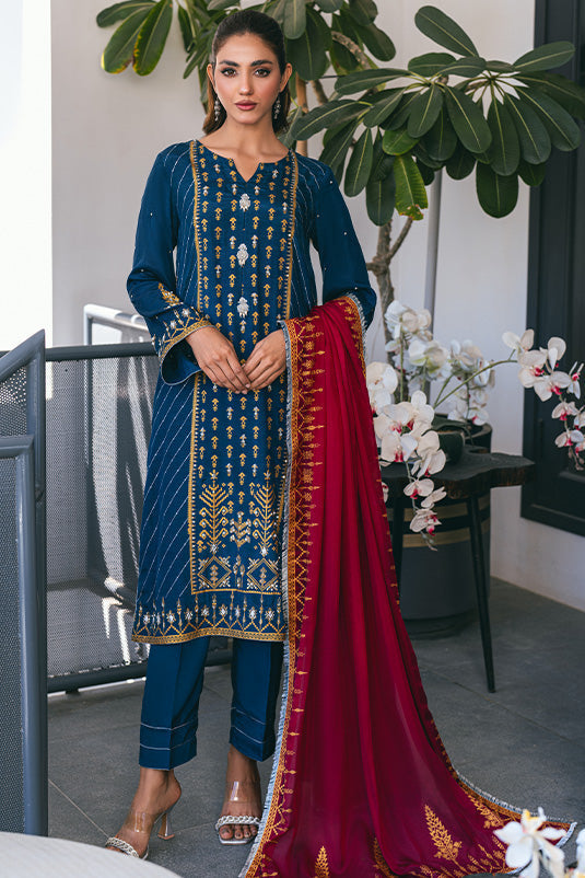 Zaaviay Stitched Eid Edit Collection Samara (Three Piece)