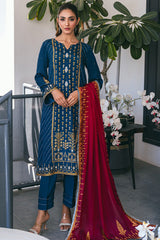 Zaaviay Stitched Eid Edit Collection Samara (Three Piece)