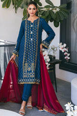 Zaaviay Stitched Eid Edit Collection Samara (Three Piece)