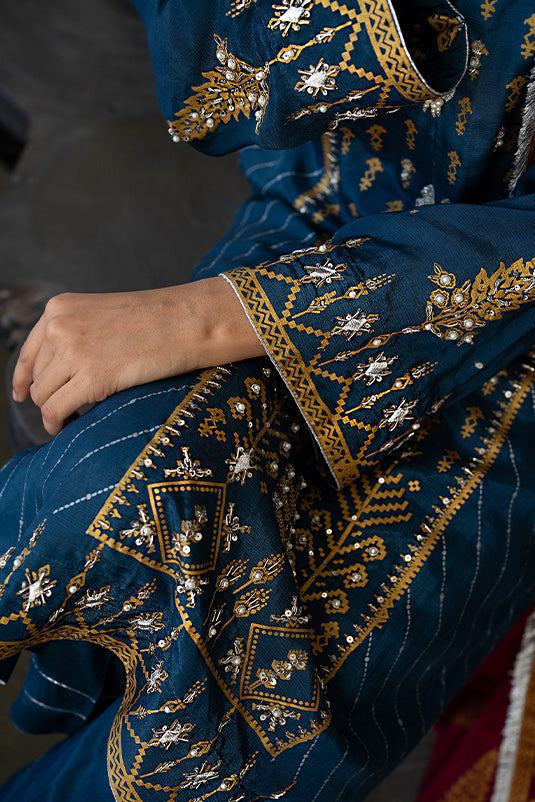 Zaaviay Stitched Eid Edit Collection Samara (Three Piece)
