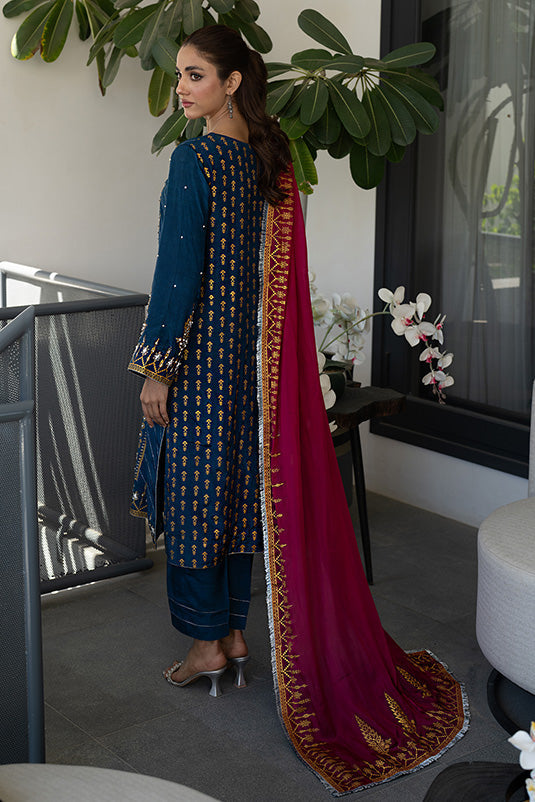 Zaaviay Stitched Eid Edit Collection Samara (Three Piece)