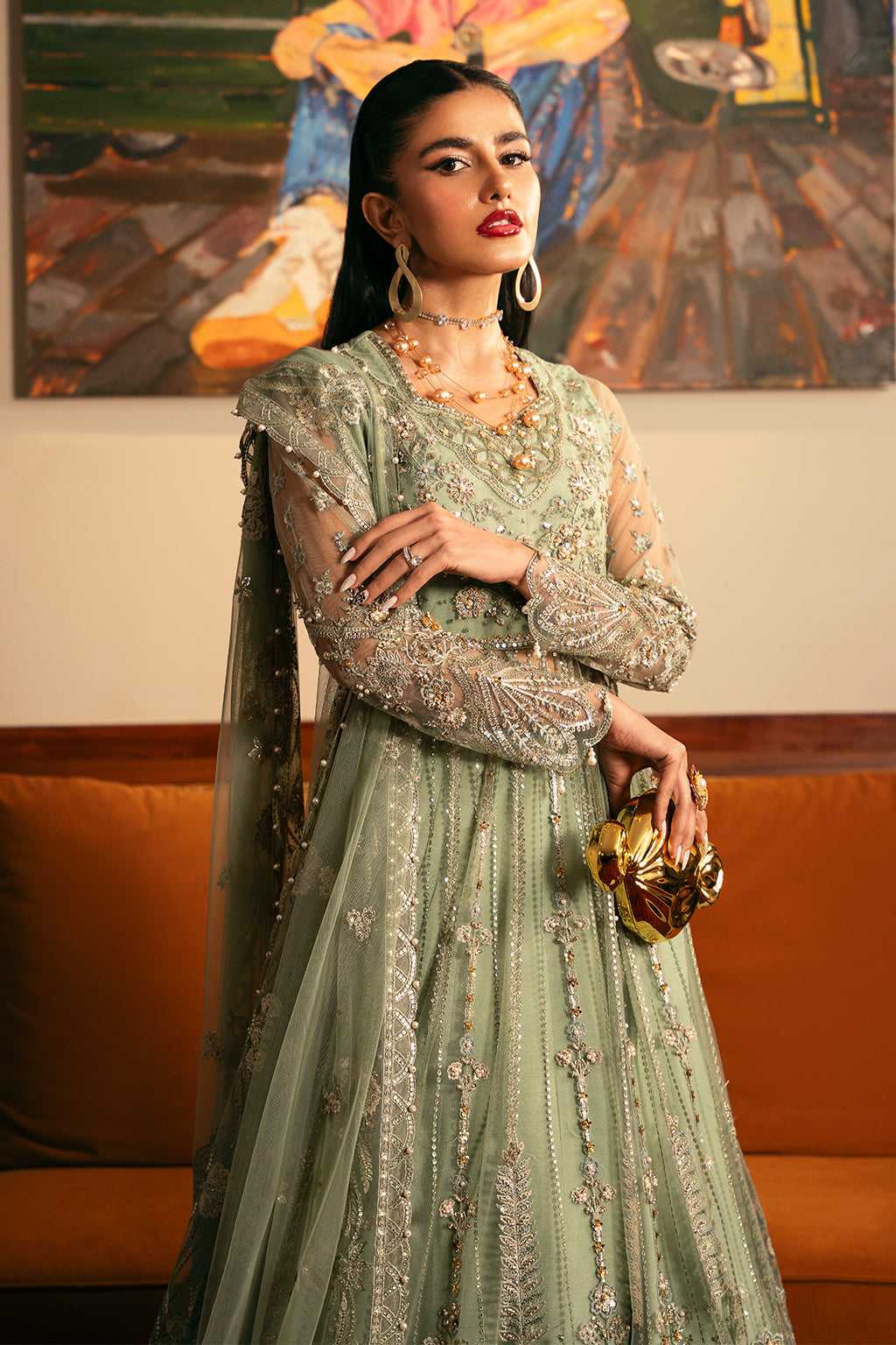 Glamoura By Sheenora Unstitched 3 Piece Wedding Formals Collection'2025-Monarch