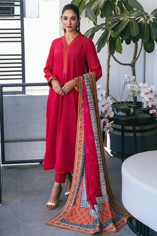 Zaaviay Stitched Eid Edit Collection Zarmina (Three Piece)