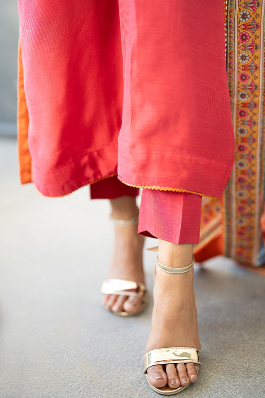 Zaaviay Stitched Eid Edit Collection Zarmina (Three Piece)