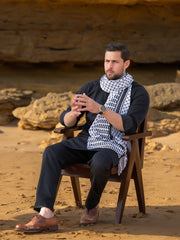 Tng By Md Men Stole Collection-Palestine B&W Stole (Men)