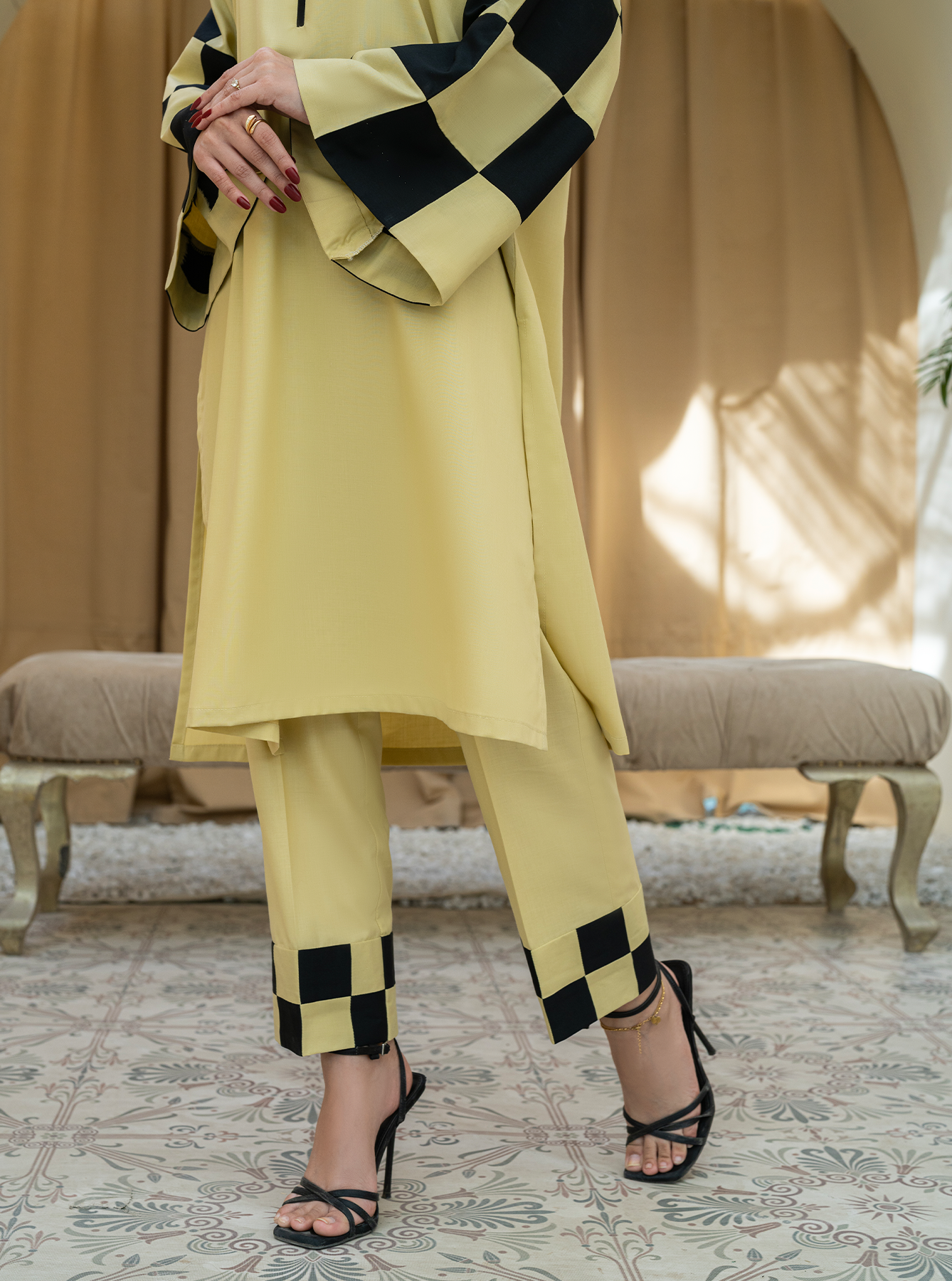 Rangeen Stitched Handcrafted Co-Ord Set