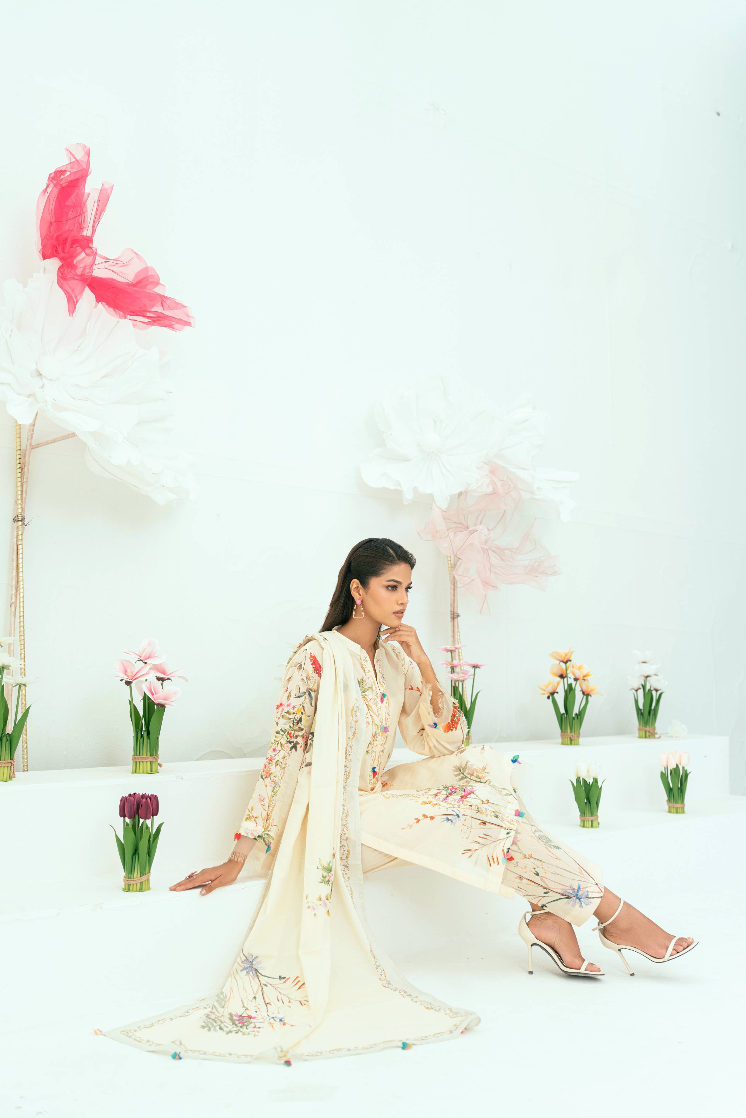 Amal Unstitched 3 Piece Printed Lawn Collection