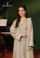 Asim Jofa Premium Festive Ajpf-29 Embroidered Silk 2 Pcs