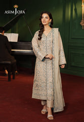 Asim Jofa Premium Festive Ajpf-29 Embroidered Silk 2 Pcs