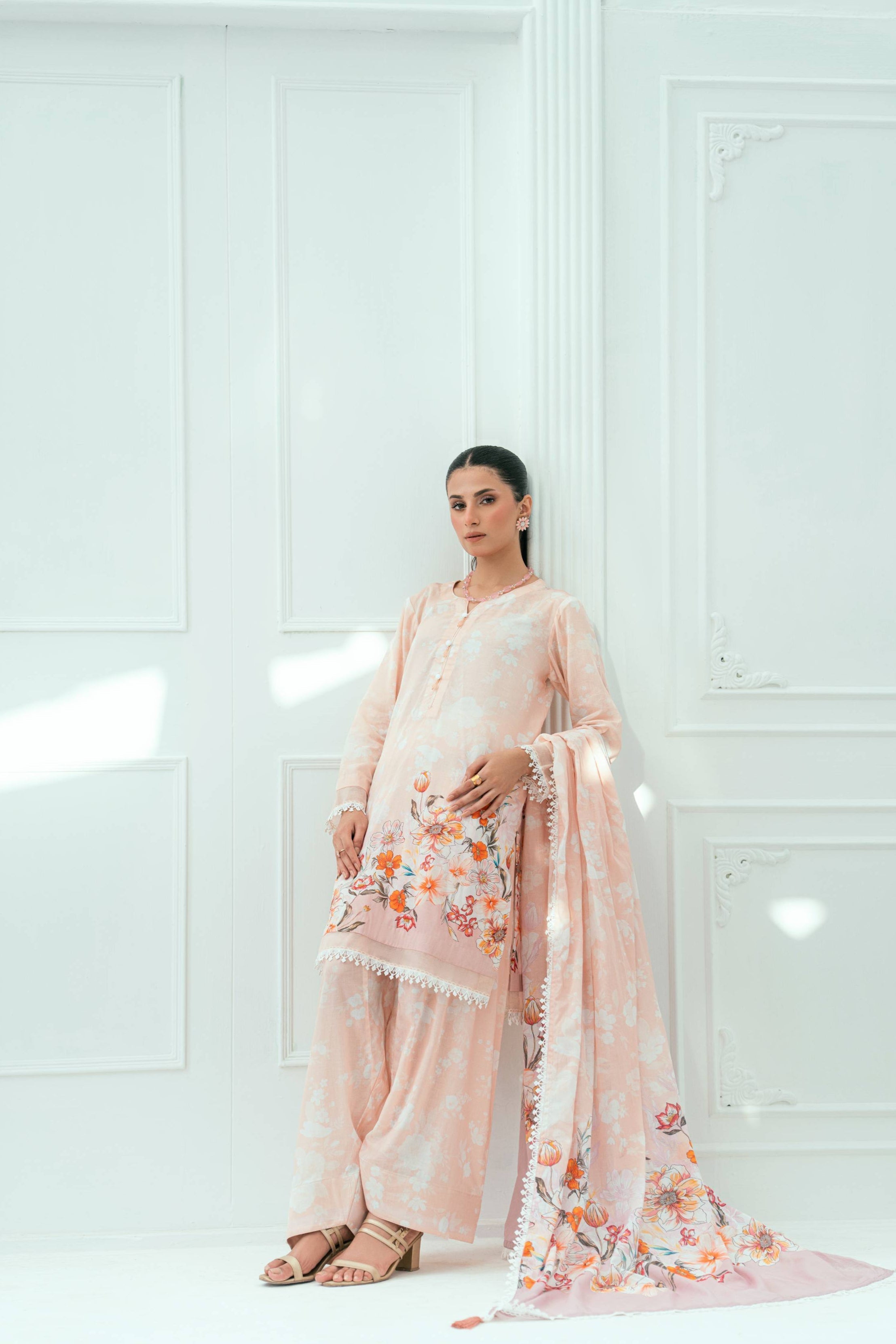 Amal Unstitched 3 Piece Printed Lawn Collection