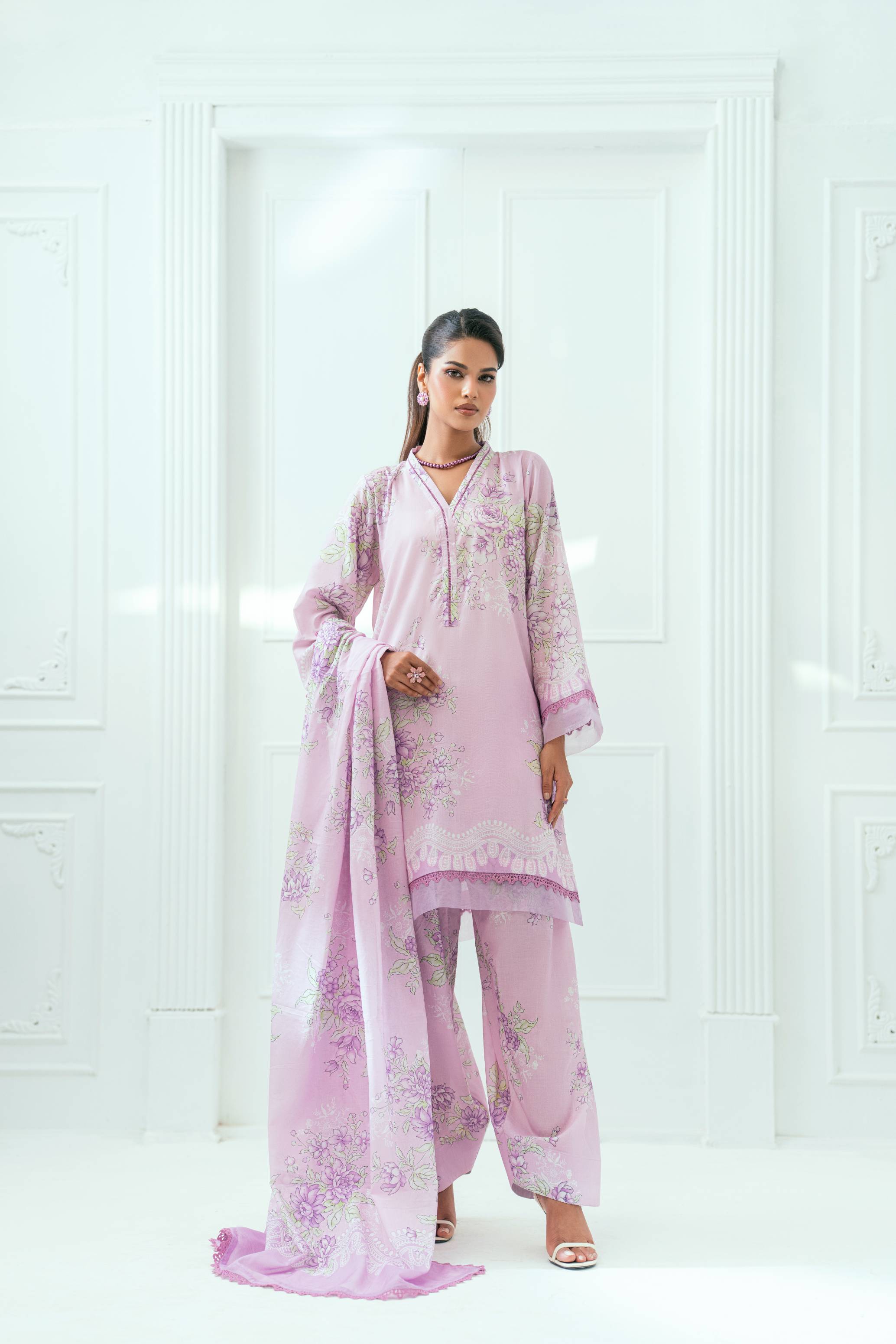 Amal Unstitched 3 Piece Printed Lawn Collection