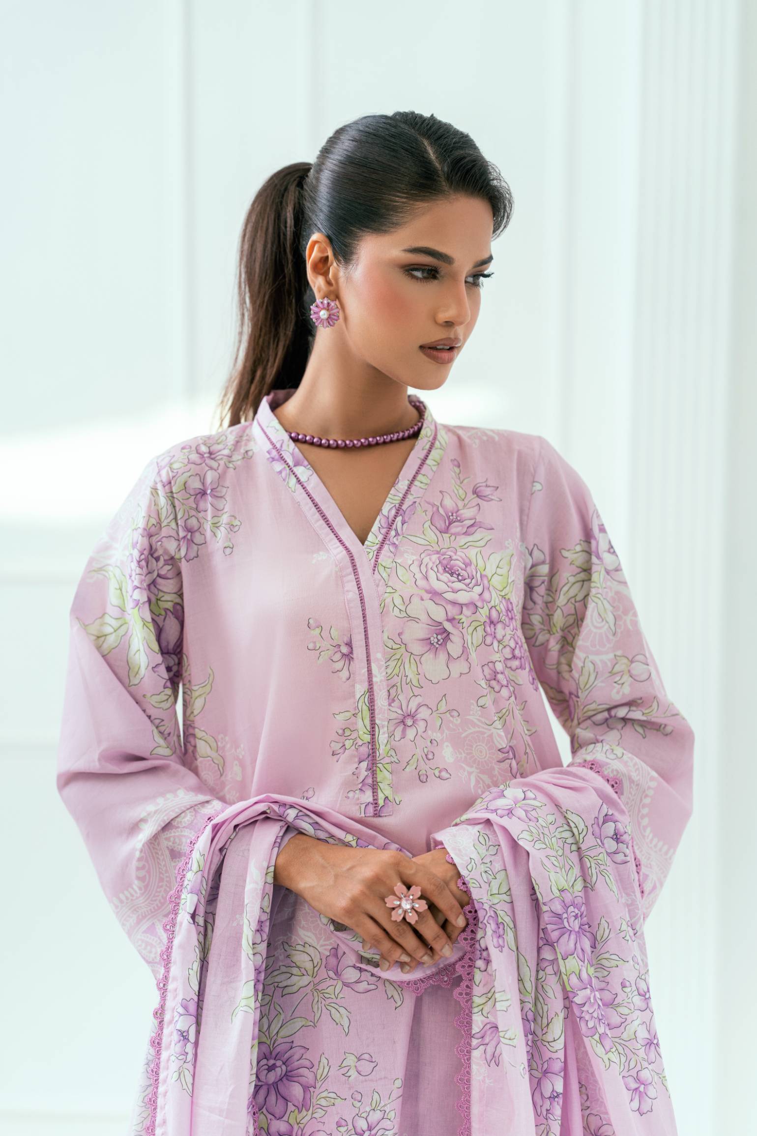 Amal Unstitched 3 Piece Printed Lawn Collection