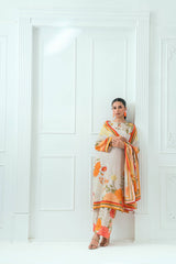 Amal Unstitched 3 Piece Printed Lawn Collection
