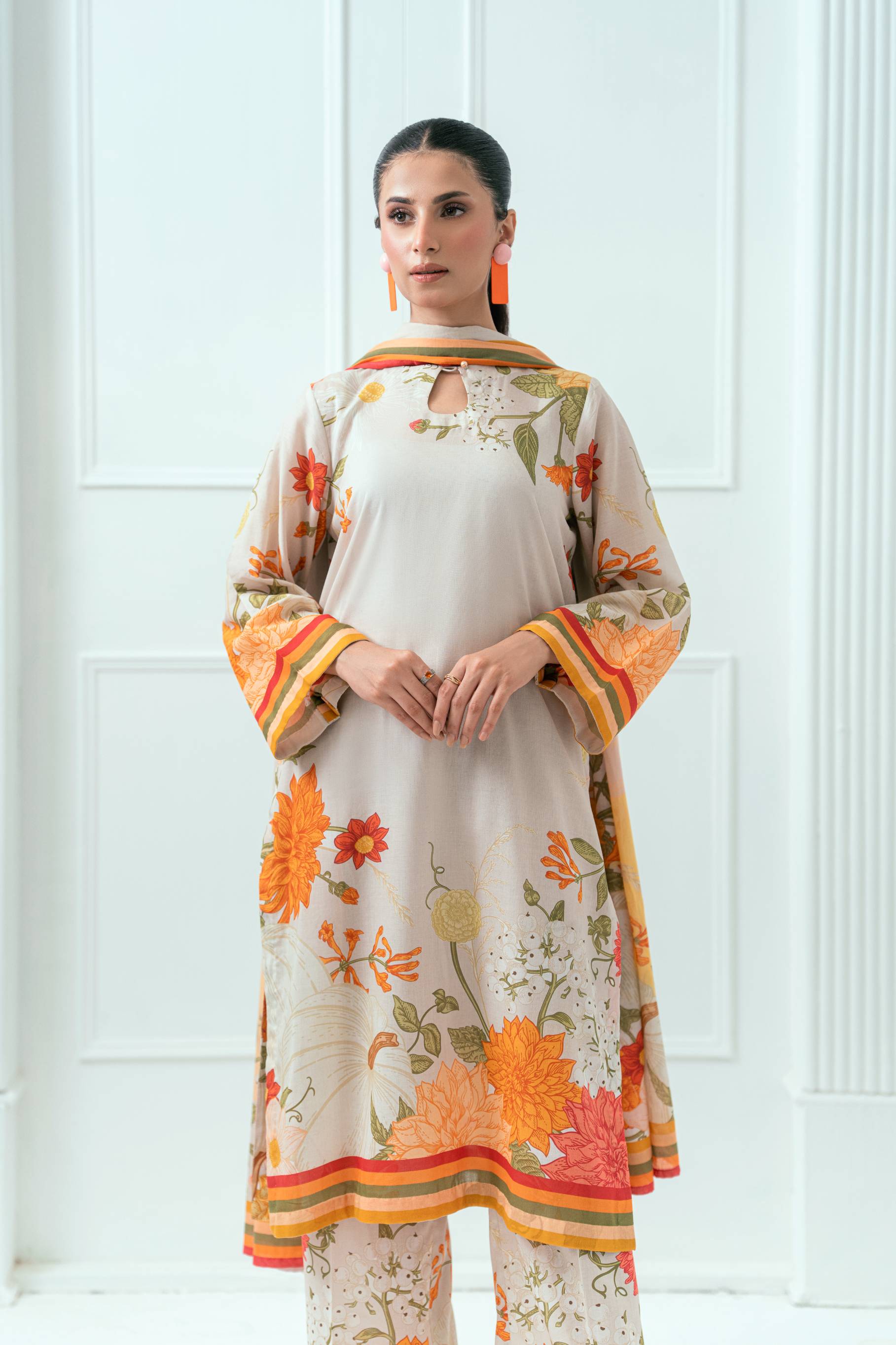 Amal Unstitched 3 Piece Printed Lawn Collection