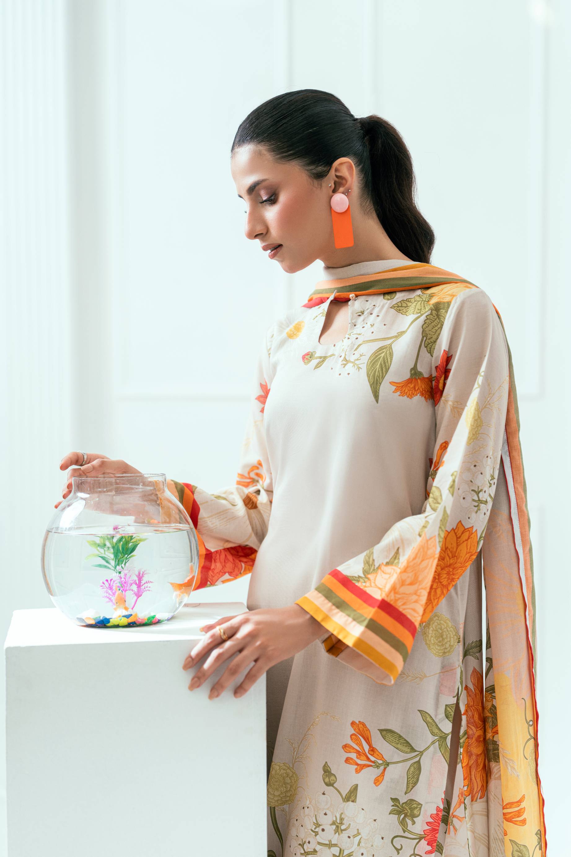 Amal Unstitched 3 Piece Printed Lawn Collection