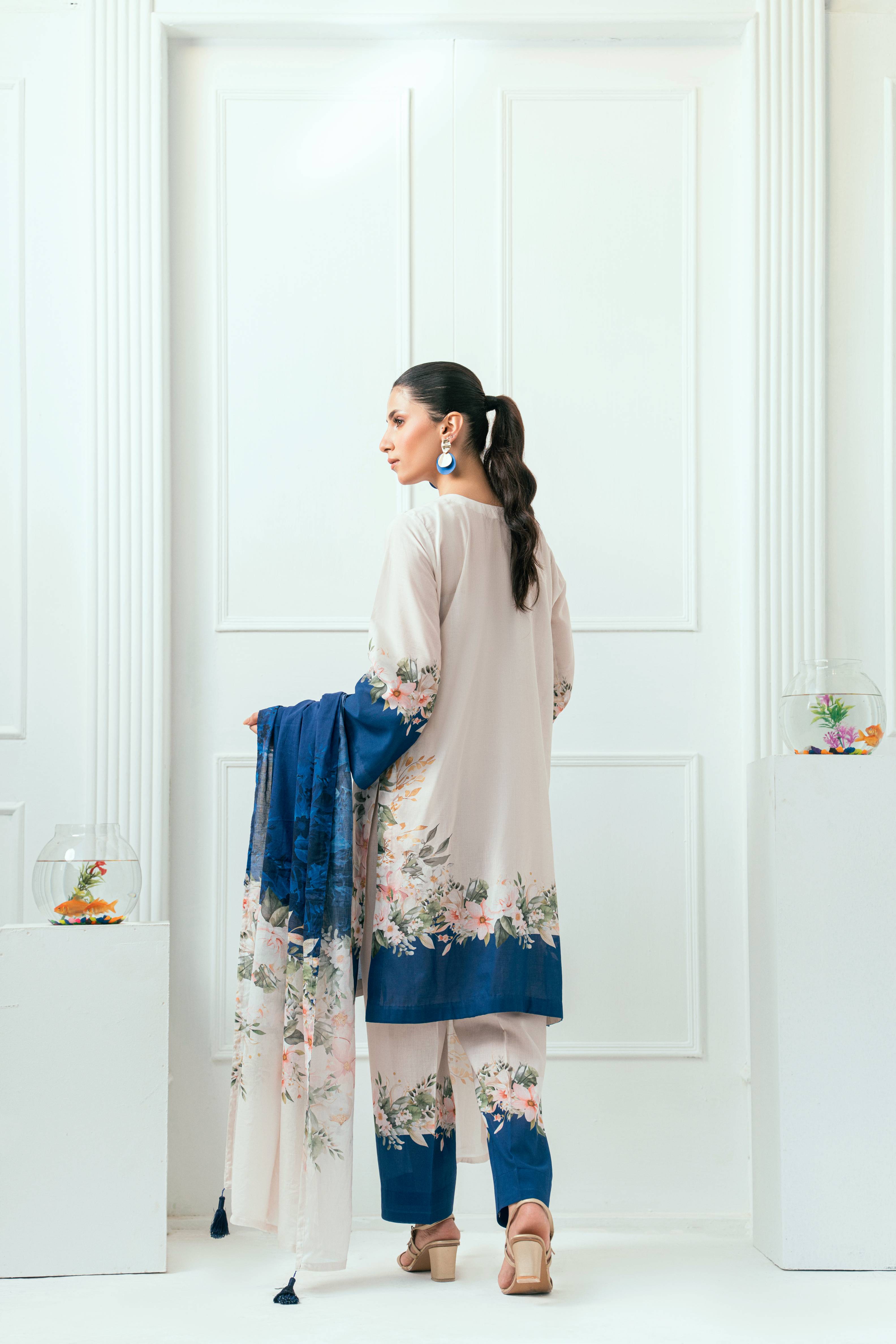 Amal Unstitched 3 Piece Printed Lawn Collection