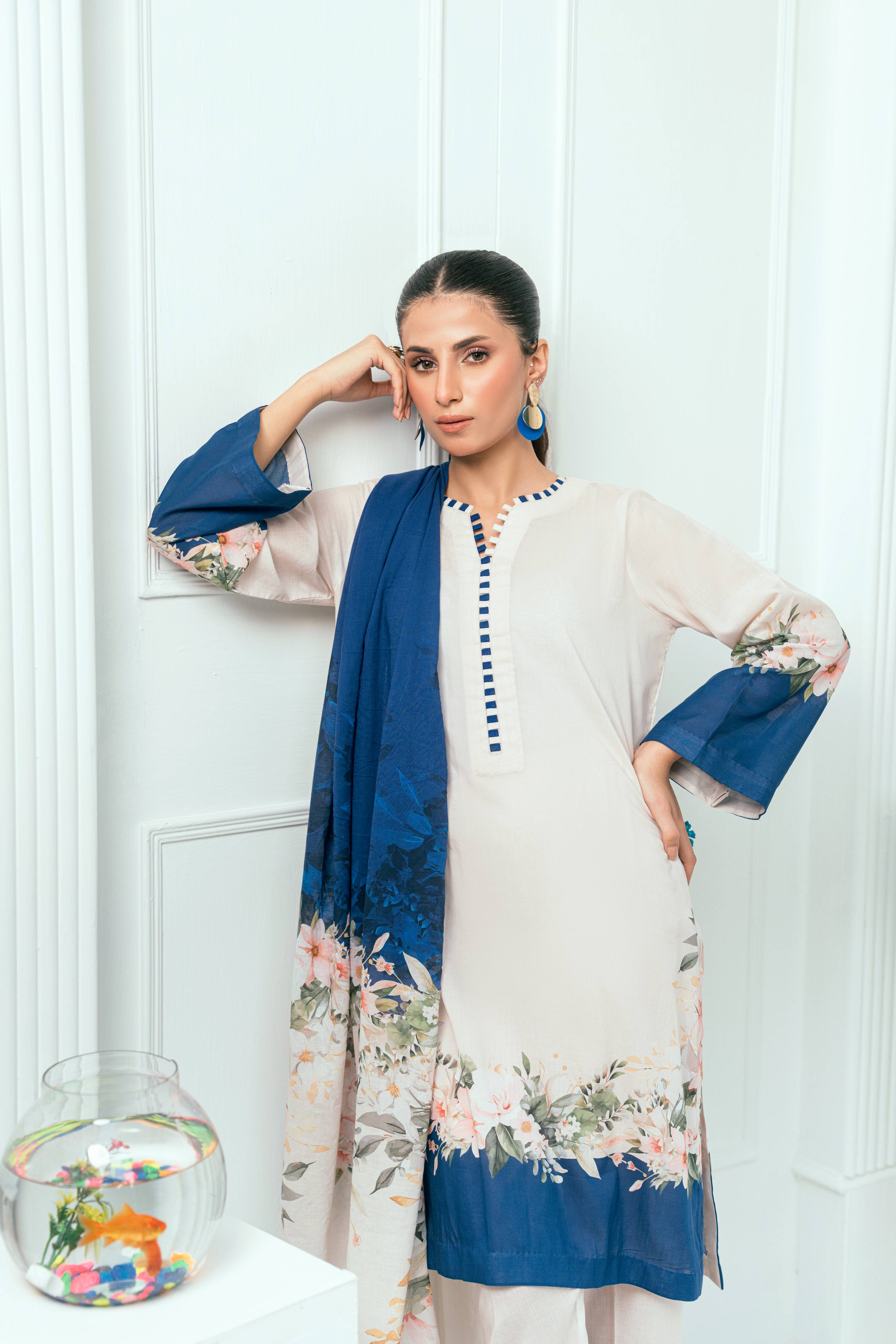 Amal Unstitched 3 Piece Printed Lawn Collection