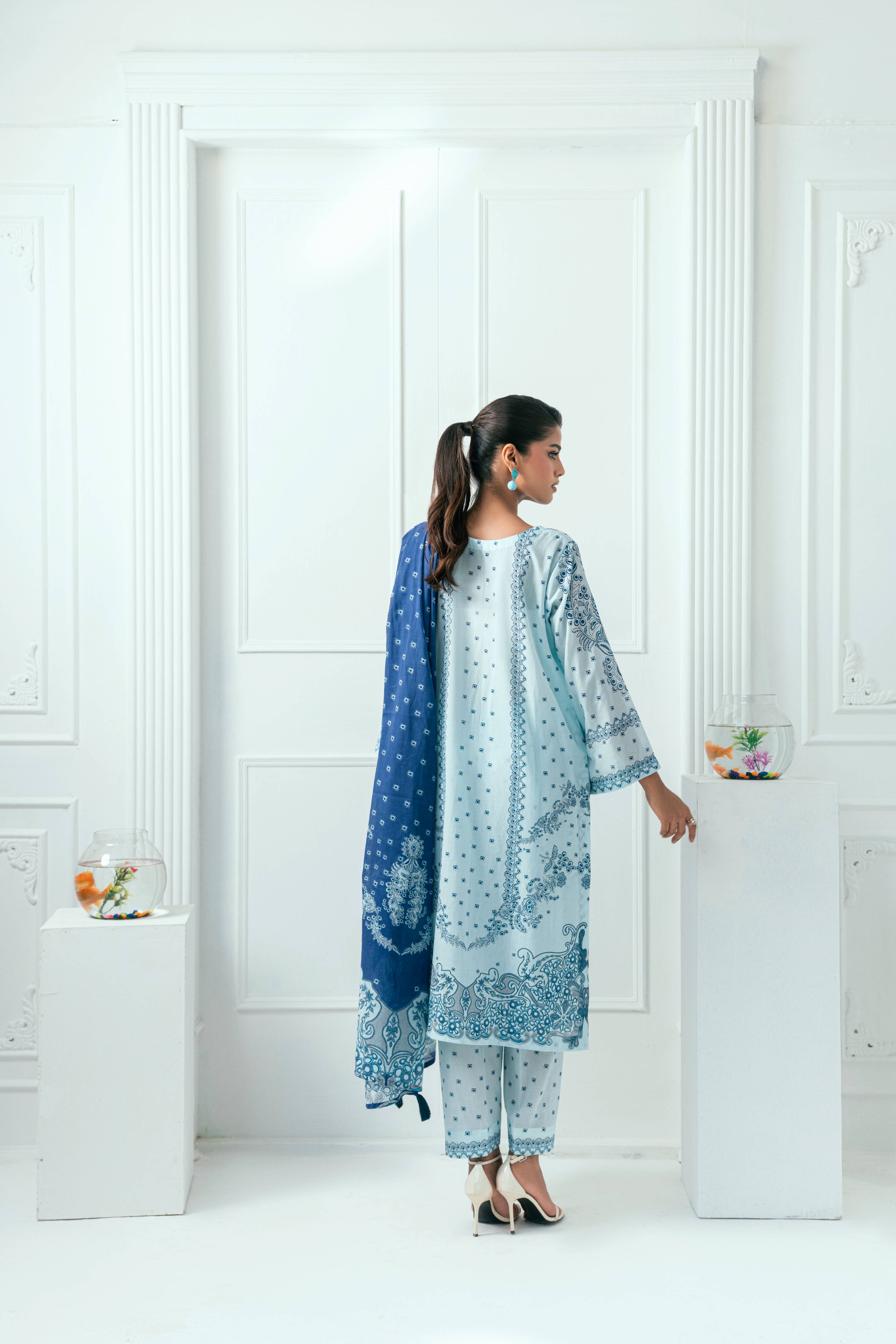 Amal Unstitched 3 Piece Printed Lawn Collection