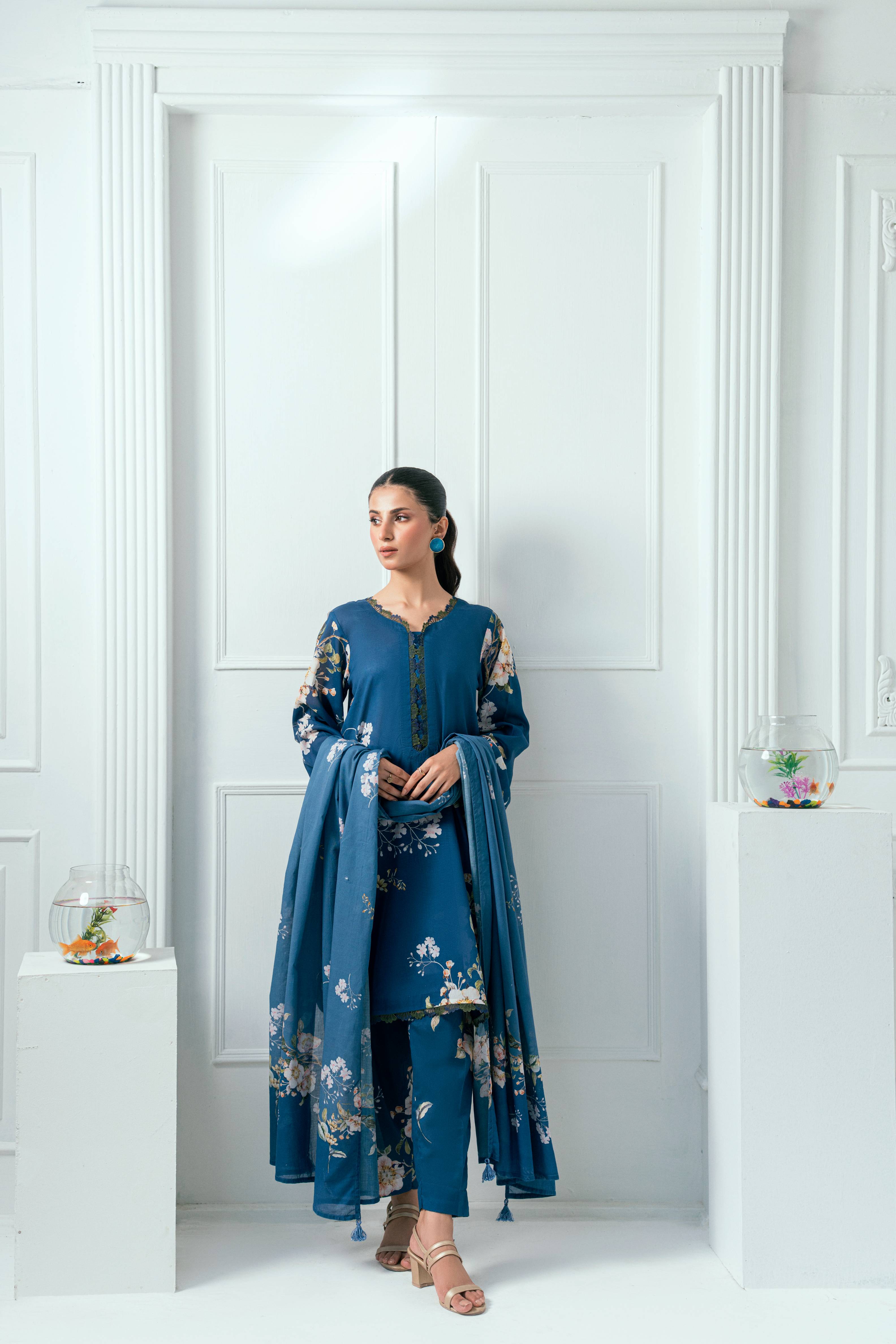 Amal Unstitched 3 Piece Printed Lawn Collection