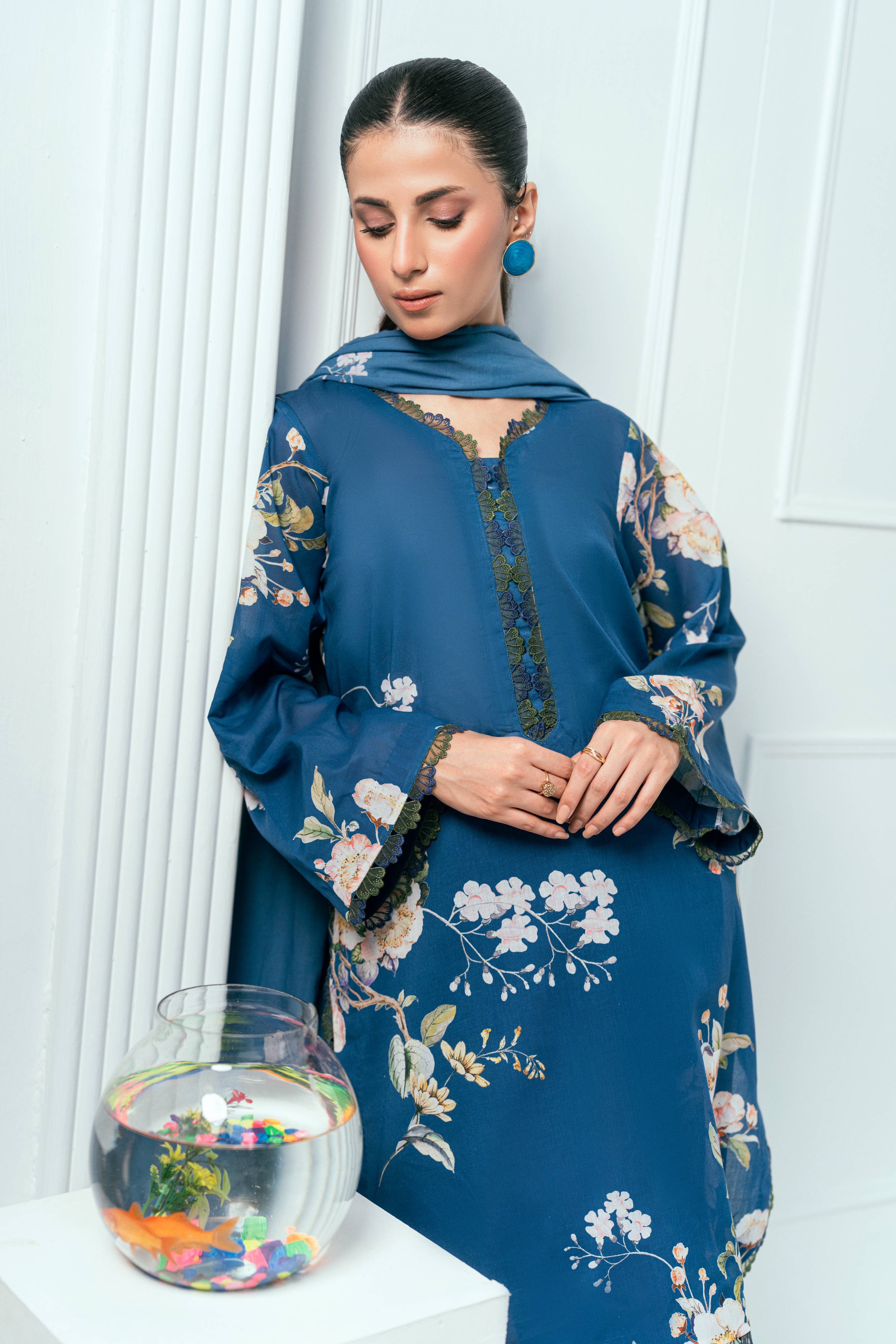 Amal Unstitched 3 Piece Printed Lawn Collection