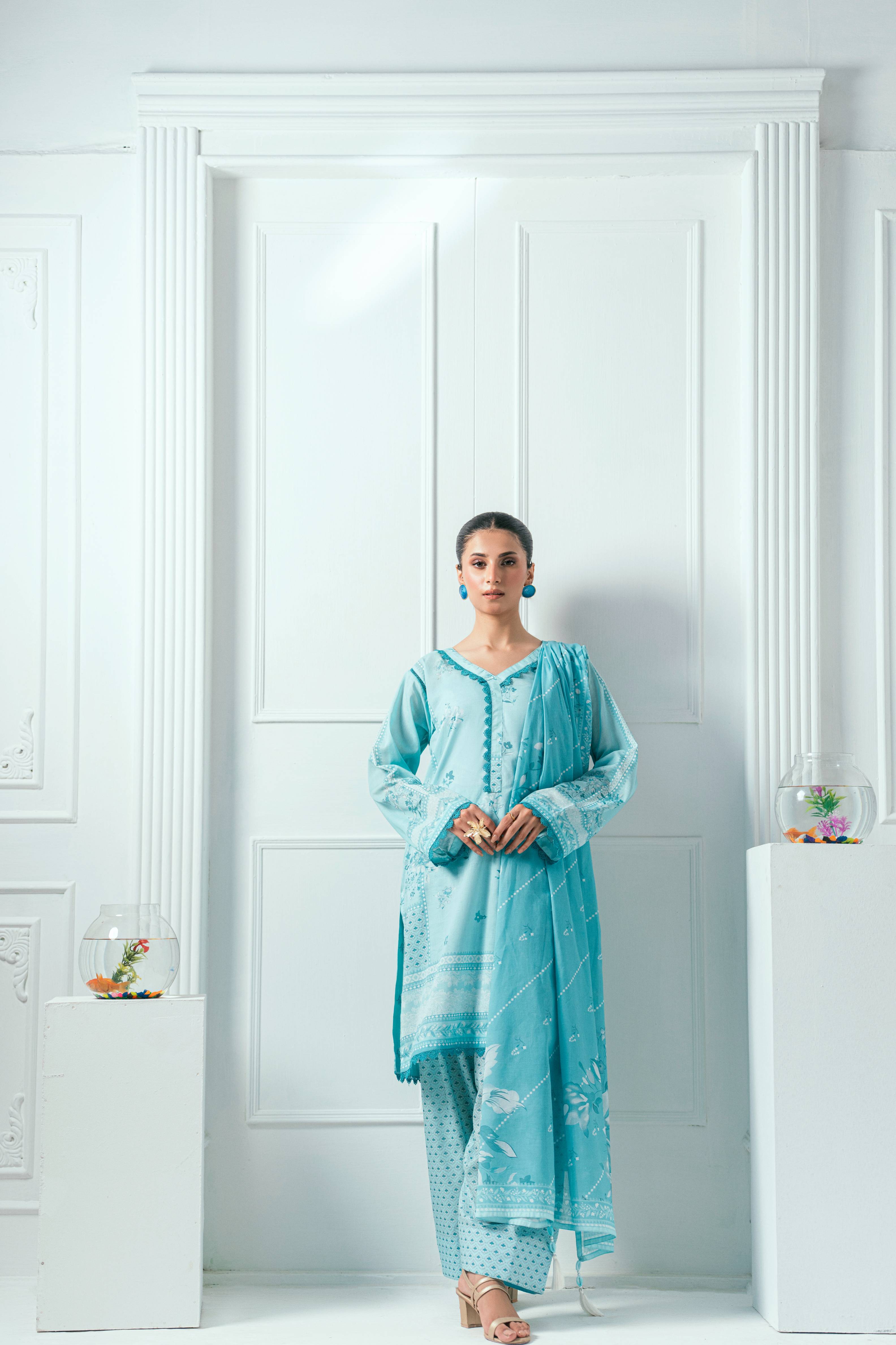 Amal Unstitched 3 Piece Printed Lawn Collection
