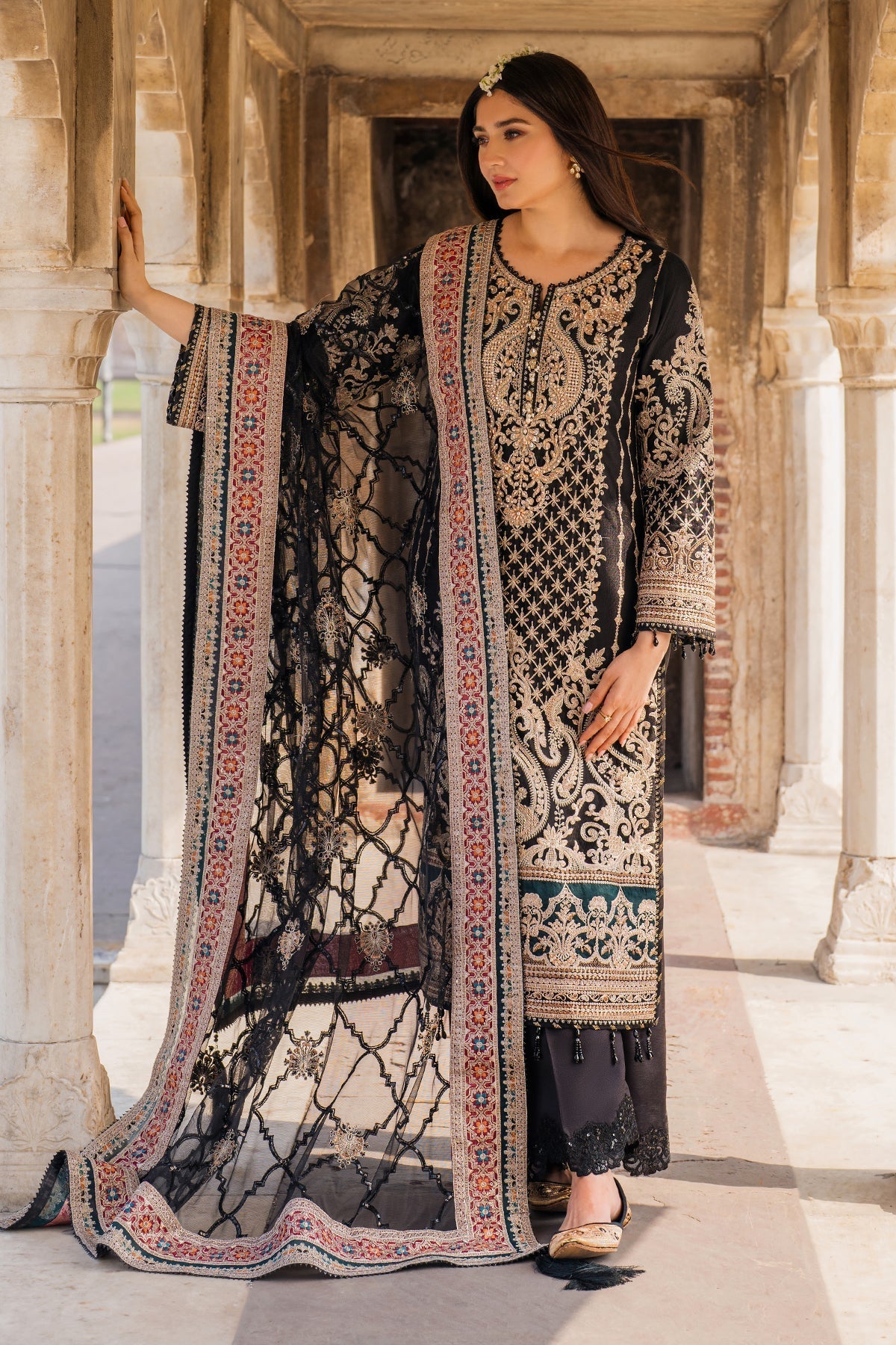 Meeras By Imrozia Serene Unstitched 3 Piece Luxury Formals Collection'2025-I-222 AQIQ