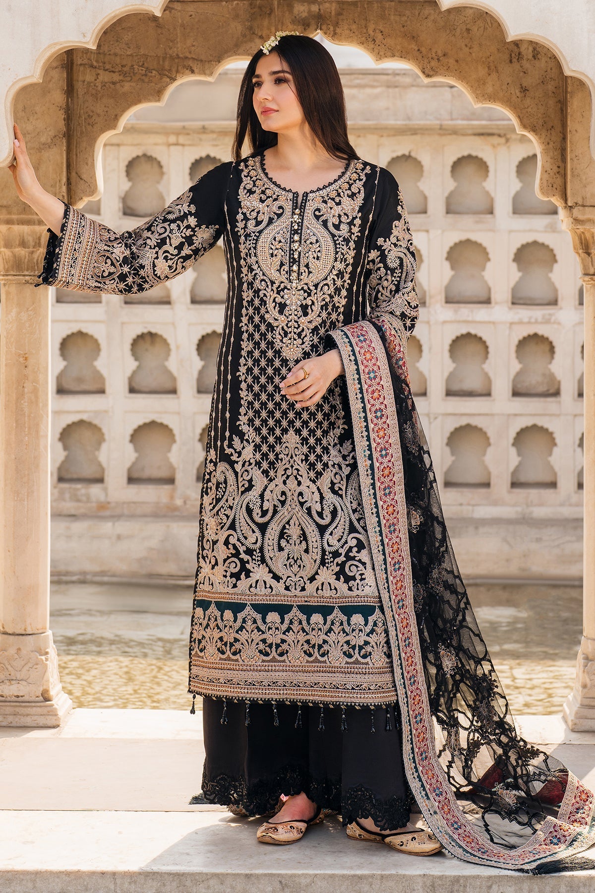 Meeras By Imrozia Serene Unstitched 3 Piece Luxury Formals Collection'2025-I-222 AQIQ