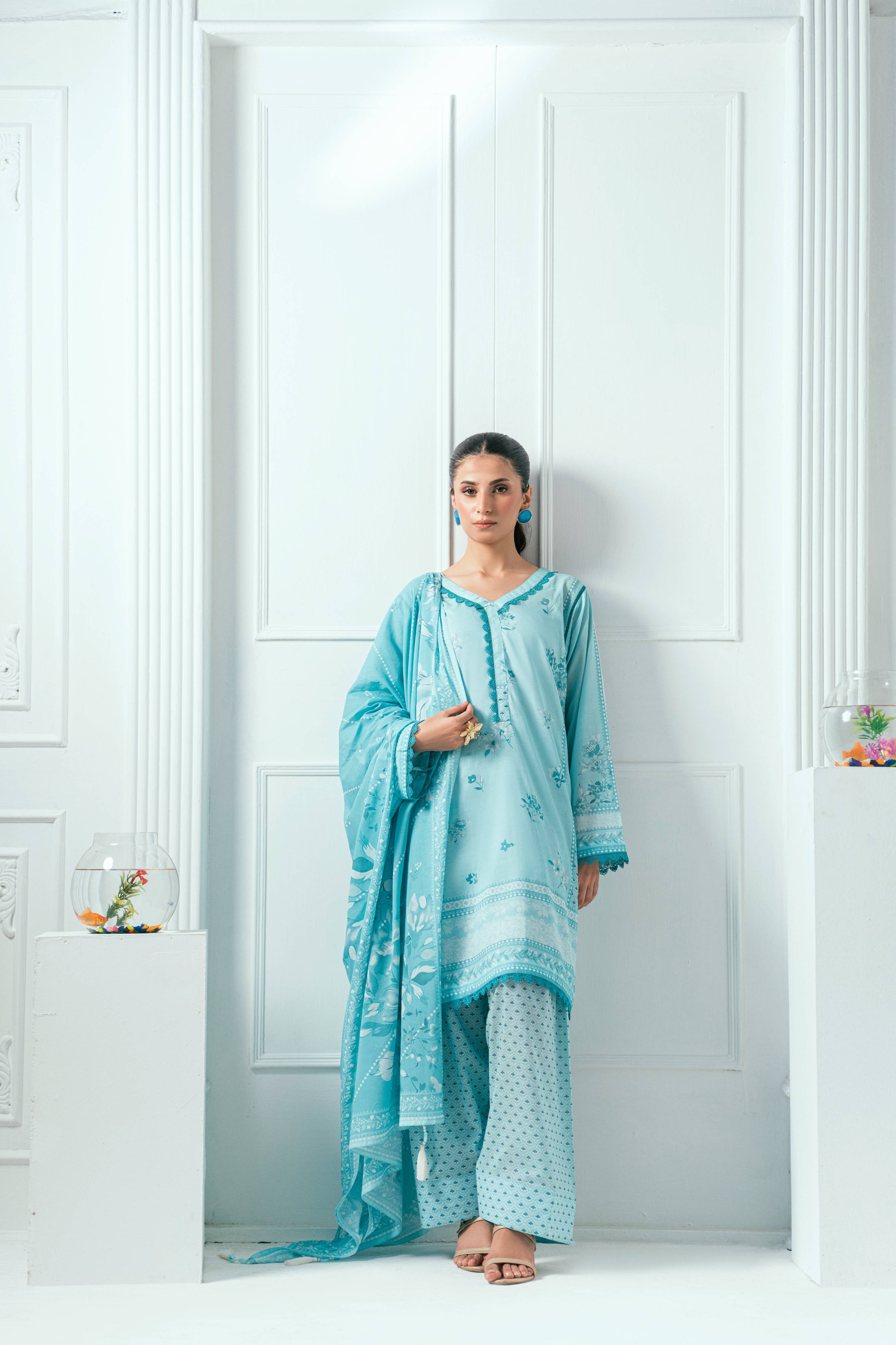 Amal Unstitched 3 Piece Printed Lawn Collection