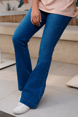 Z Street By Zaaviay Stitched High Rise Boot Cut Jeans