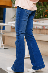 Z Street By Zaaviay Stitched High Rise Boot Cut Jeans
