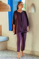 Z Street By Zaaviay Stitched Violet