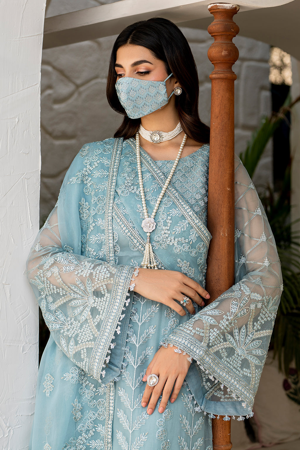 Naqsh By Flossie Unstitched 3 Piece Formals Collection'2025-S-1405 (A)