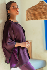 Z Street By Zaaviay Stitched Violet