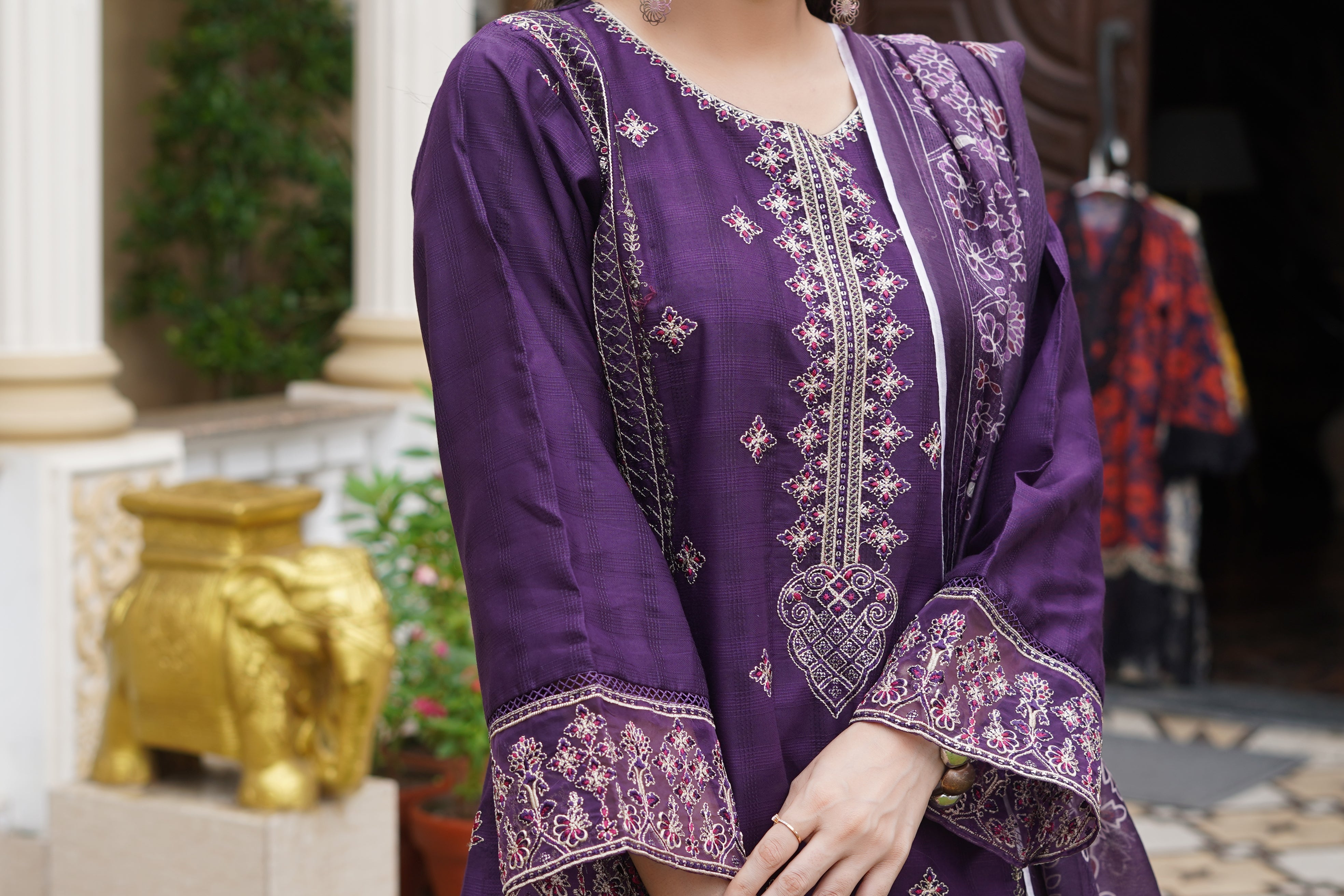 Rang E Gulposh Stitched 3 Piece Lawn Collection'2025-RNG-1202