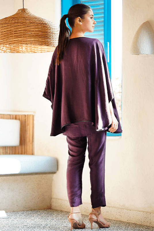 Z Street By Zaaviay Stitched Violet
