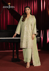 Asim Jofa Premium Festive Ajpf-22 Embroidered Boski Silk 3 Pcs