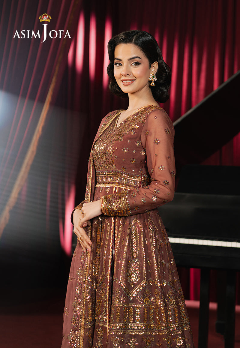 Asim Jofa Premium Festive Ajpf-36 Embroidered Chiffon 3 Pcs