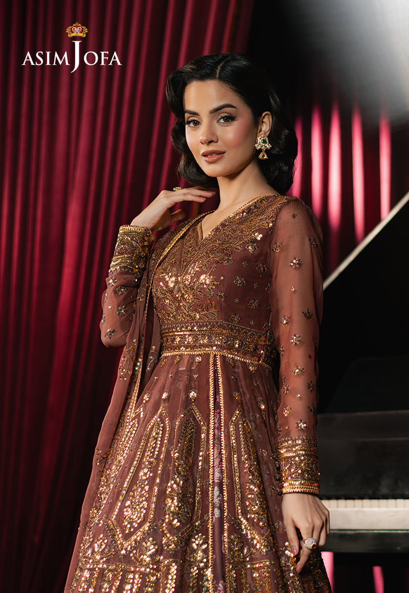 Asim Jofa Premium Festive Ajpf-36 Embroidered Chiffon 3 Pcs