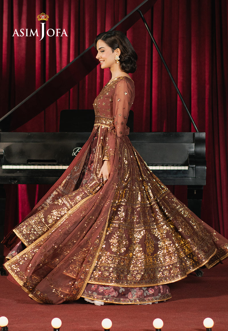 Asim Jofa Premium Festive Ajpf-36 Embroidered Chiffon 3 Pcs