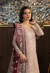 Asim Jofa Premium Festive Ajpf-40 Embroidered Chiffon 3 Pcs