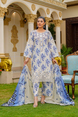 Rang E Gulposh Stitched 3 Piece Lawn Collection'2025-RNG-1206