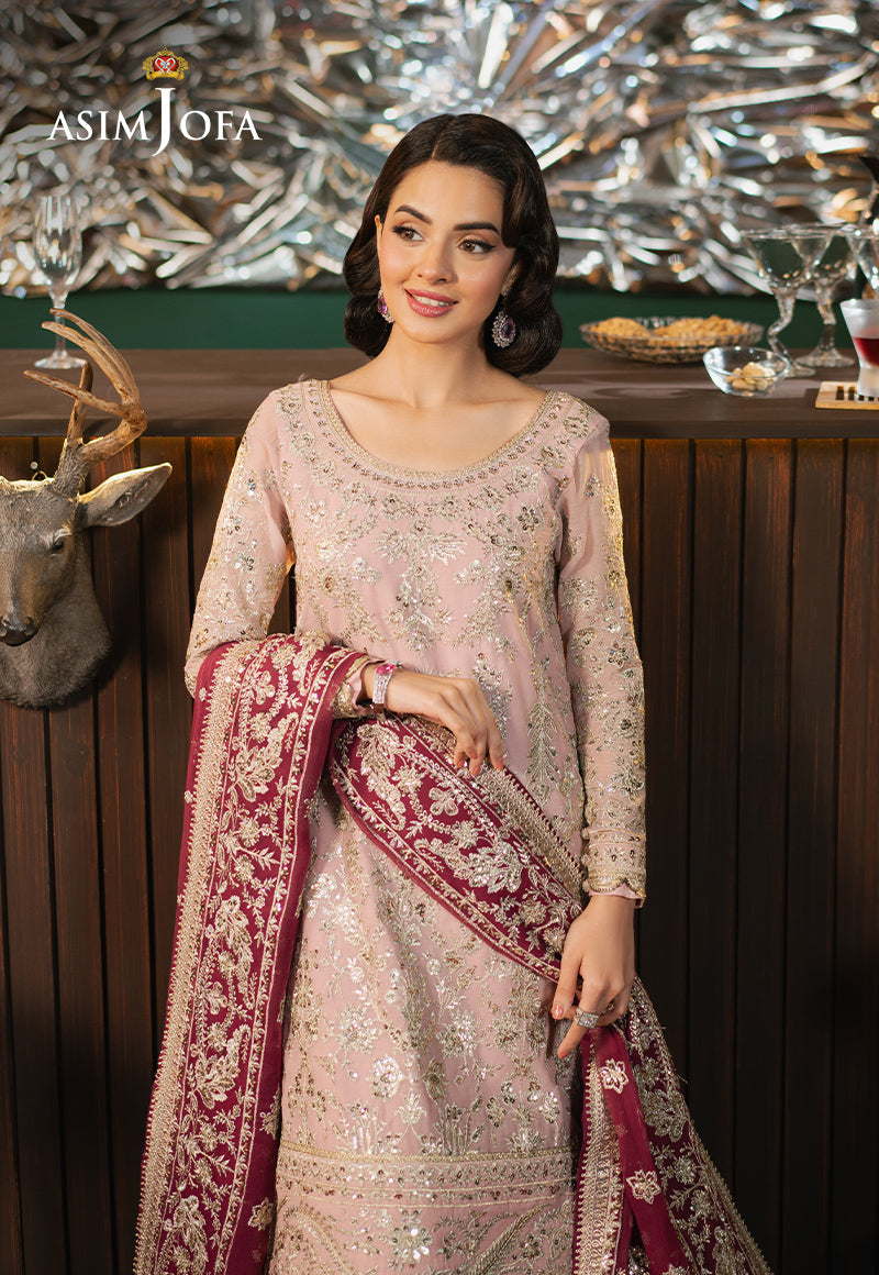 Asim Jofa Premium Festive Ajpf-40 Embroidered Chiffon 3 Pcs