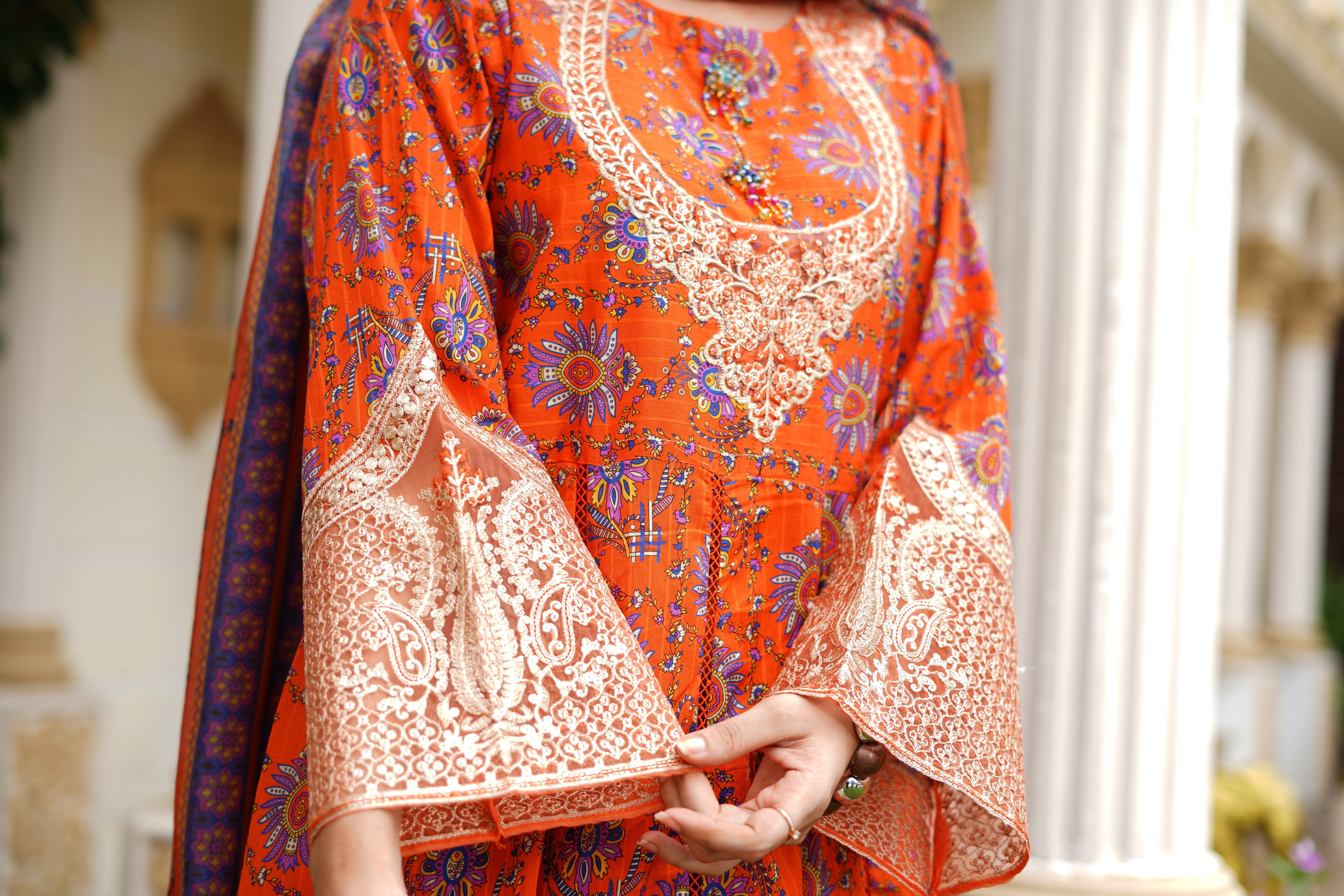 Rang E Gulposh Stitched 3 Piece Lawn Collection'2025-RNG-1215