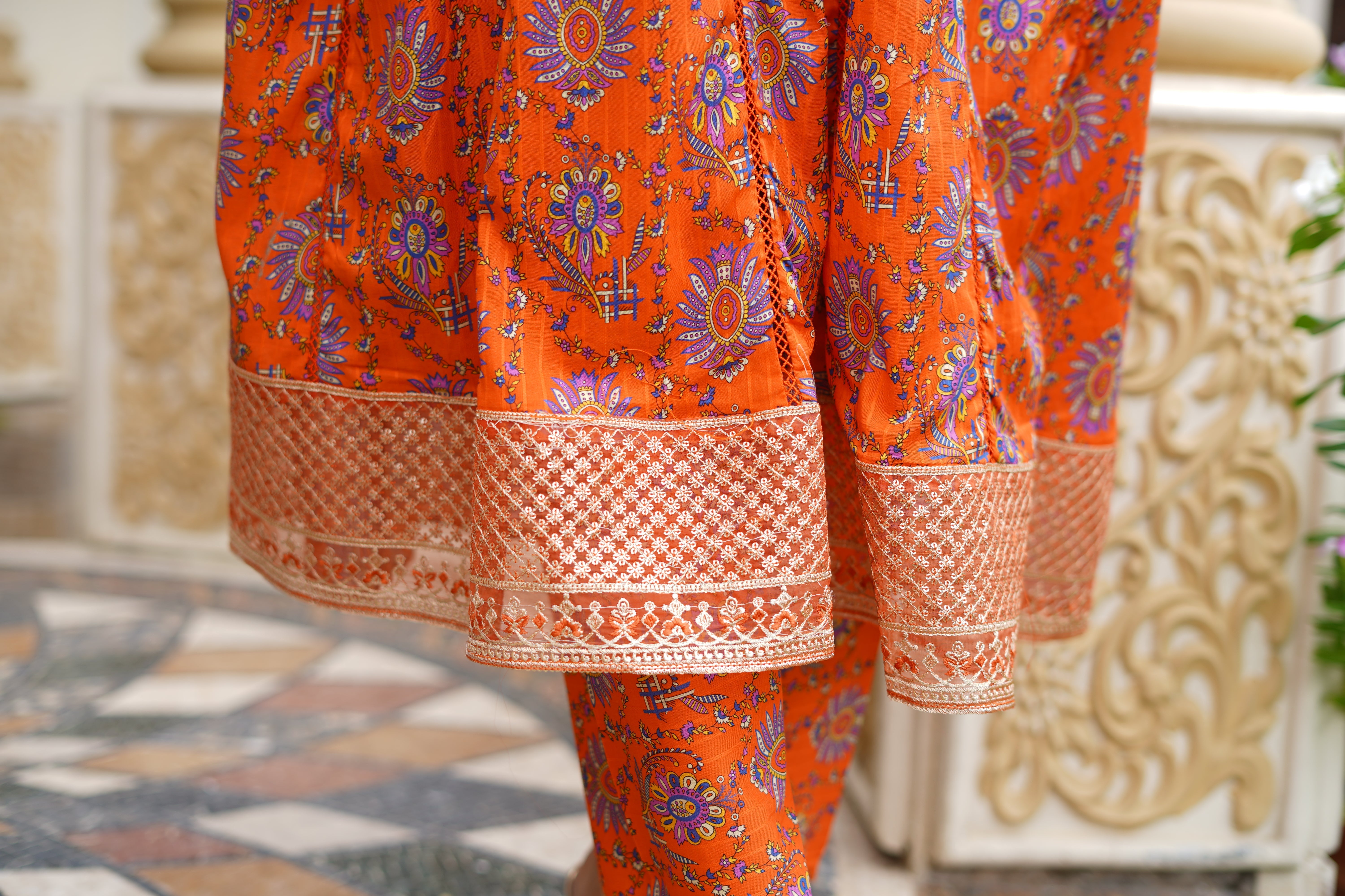 Rang E Gulposh Stitched 3 Piece Lawn Collection'2025-RNG-1215