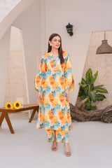 Threads & Weaves Stitched 2 Piece Lawn Collection'2025-Vibrant Floral Lawn Suit-RTWL25105