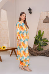 Threads & Weaves Stitched 2 Piece Lawn Collection'2025-Vibrant Floral Lawn Suit-RTWL25105