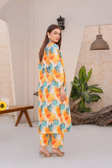 Threads & Weaves Stitched 2 Piece Lawn Collection'2025-Vibrant Floral Lawn Suit-RTWL25105