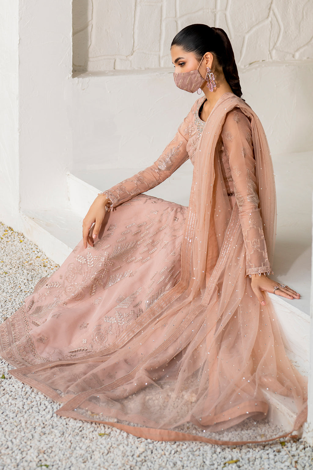 Naqsh By Flossie Unstitched 3 Piece Formals Collection'2025-S-1407