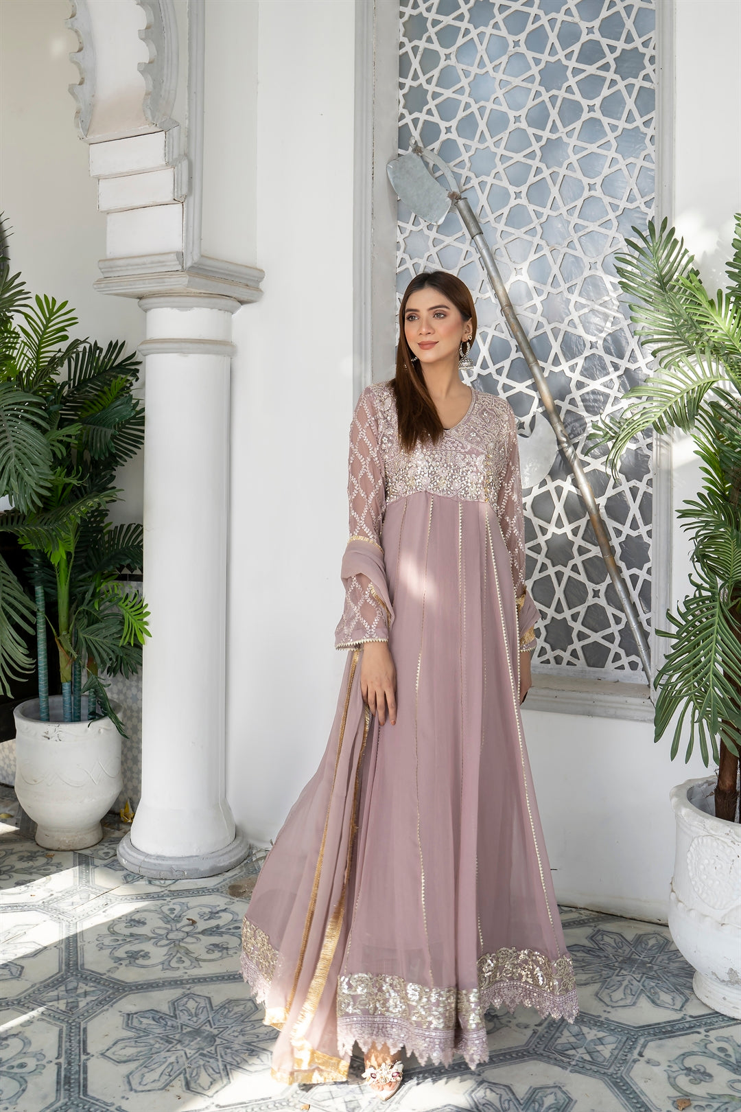 Manahils Stitched Formals Kurti 108